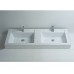 ADM Glossy White Stone Resin Sink DW-141 - B016YTC9QI